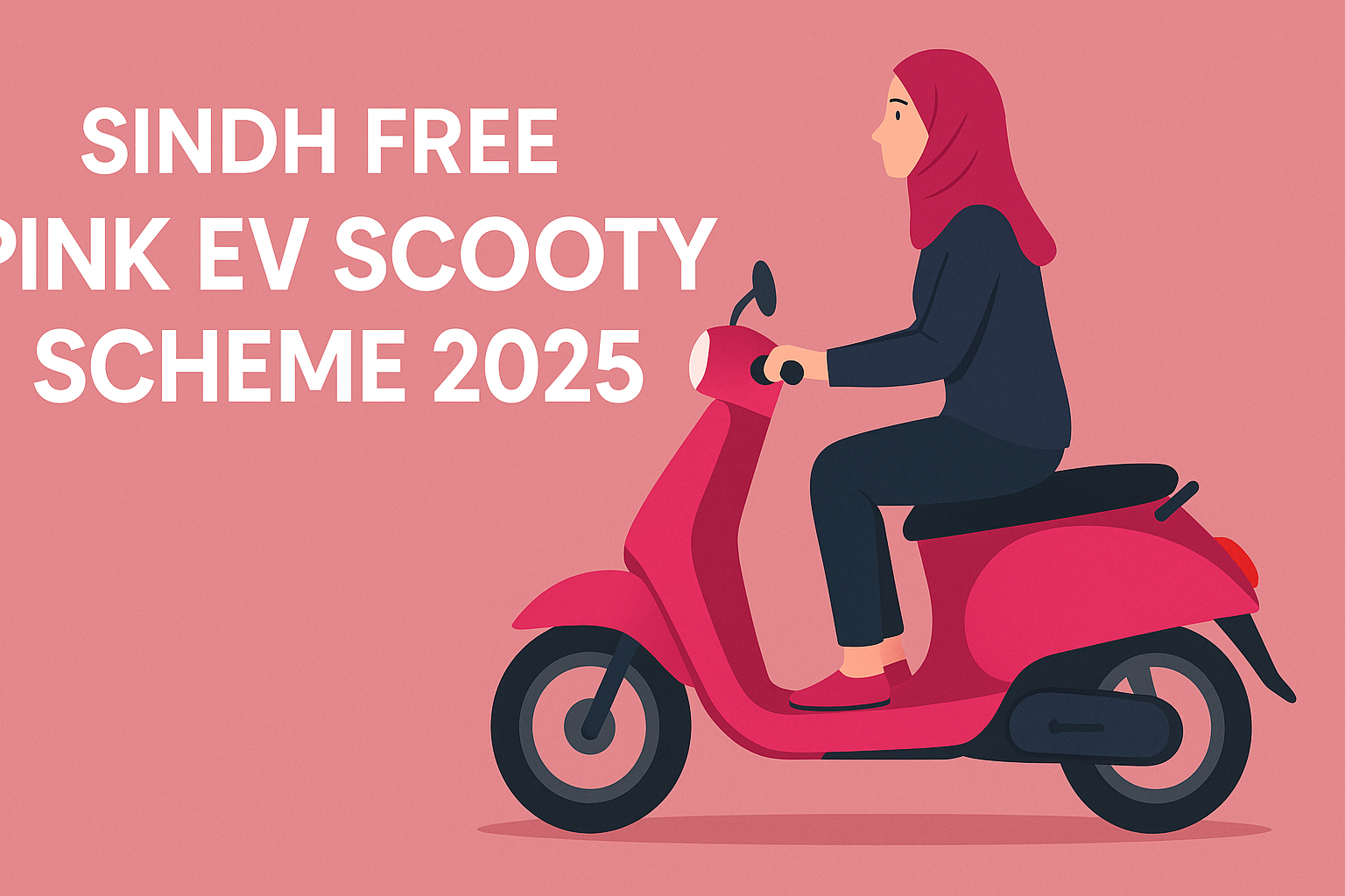 Sindh Free Pink EV Scooty Scheme 2025