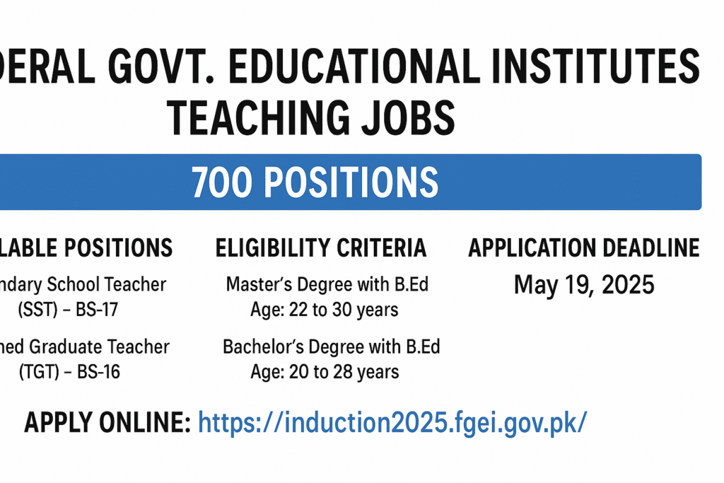 Federal Govt Educational Institutes Teaching Jobs