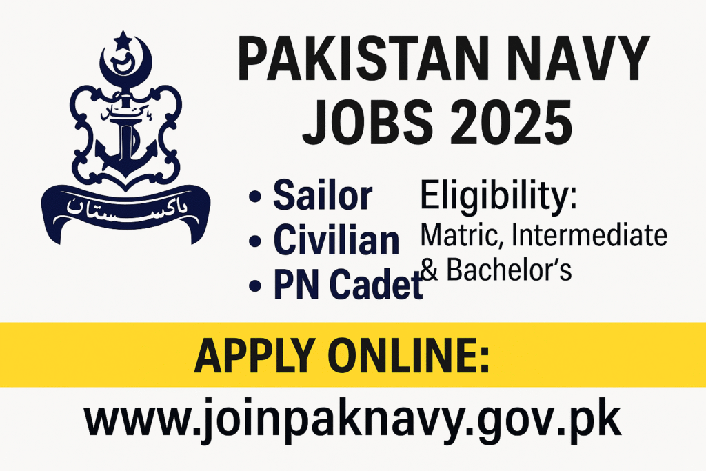 Pakistan Navy Jobs 2025