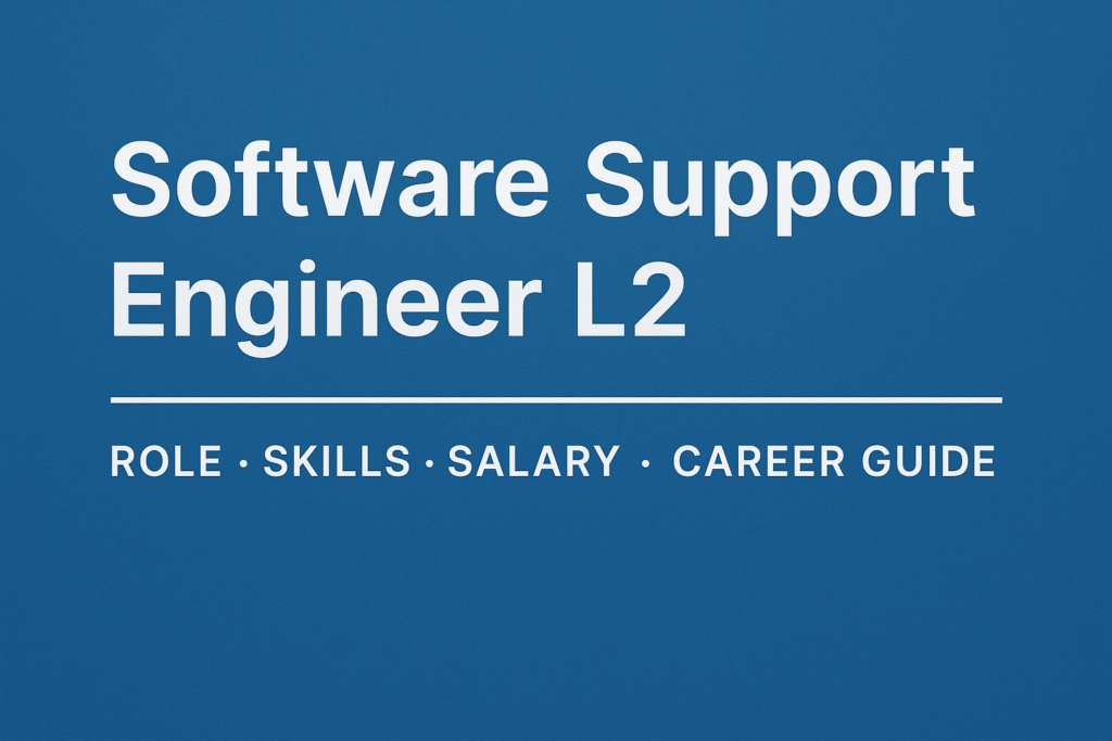 Software Support Engineer L2